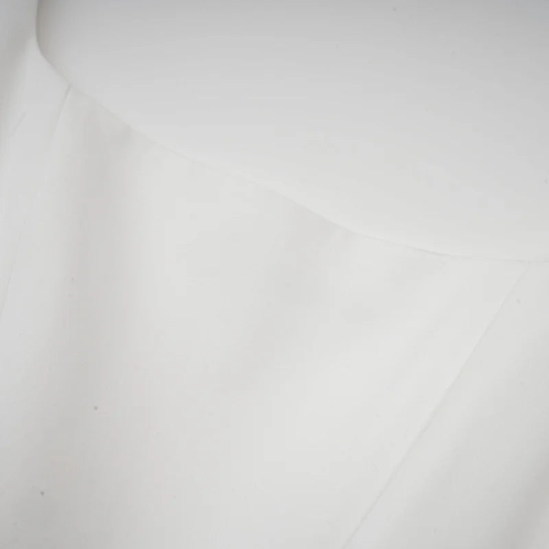 Sadie white pleated corset gown dress