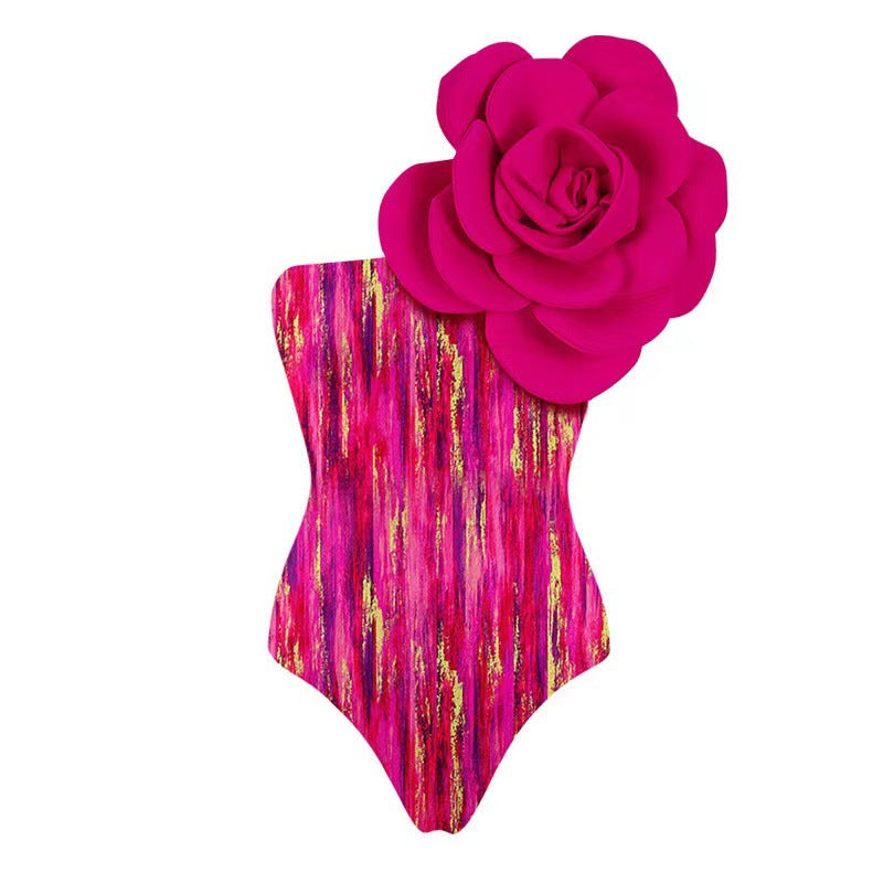 Large FLOWER Design swimsuit