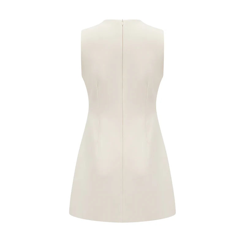 Cécile Mini-robe ornée de cristal en cristal