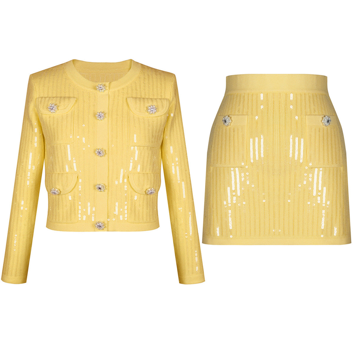 Top jacket skirt set