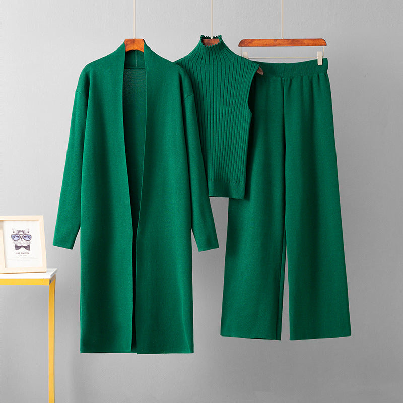 Shawl jacket  + trousers three-piece set