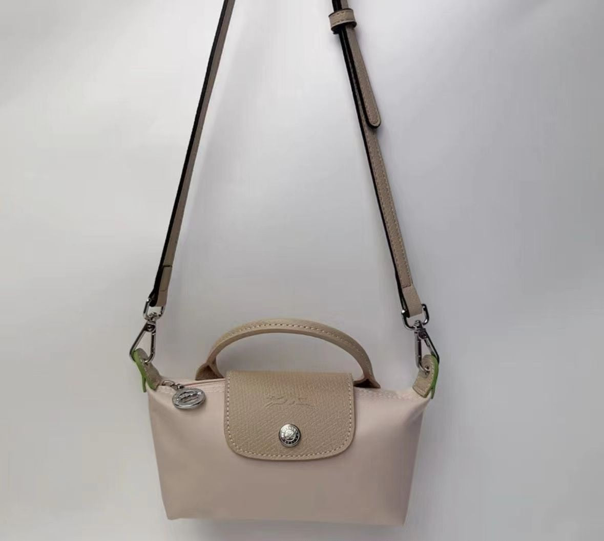 One Shoulder Crossbody Tote Bag with Perforated Strap