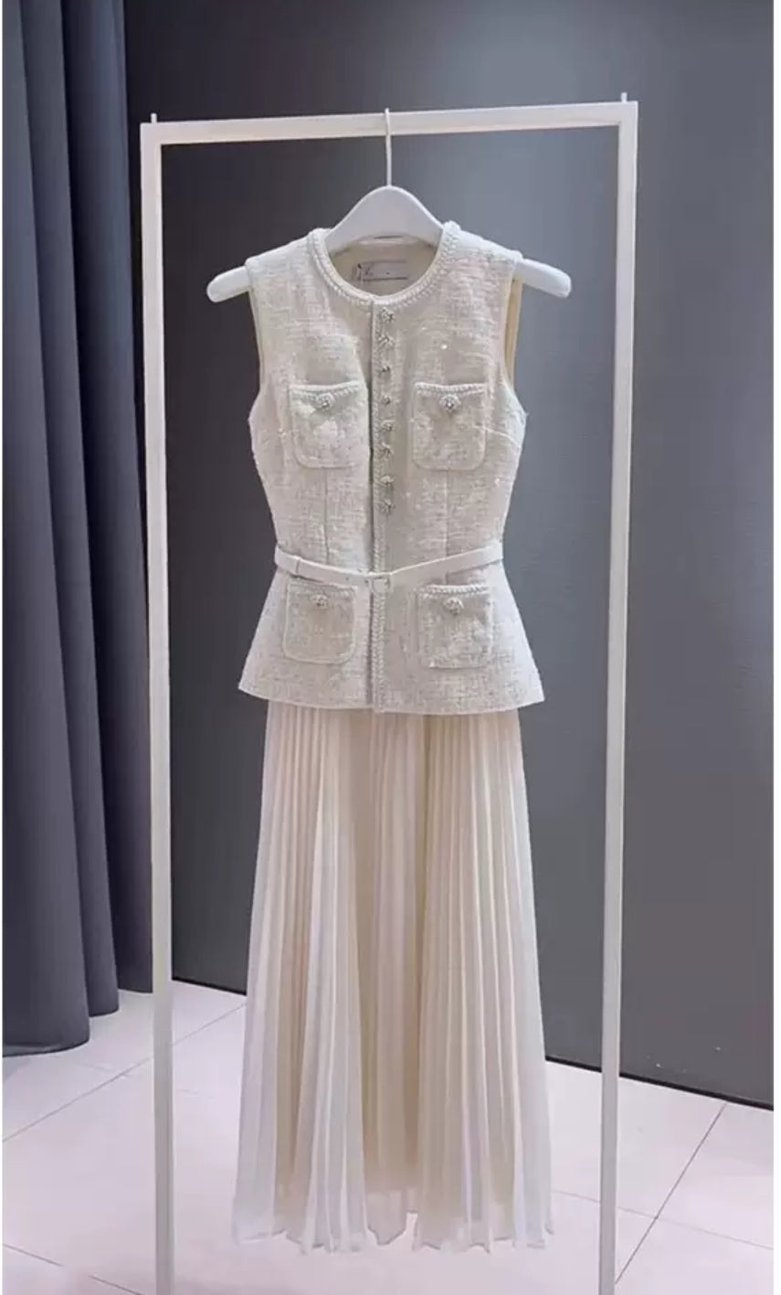 Self dress two-piece set