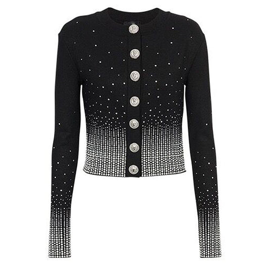 Hot diamond knitted cardigan jacket