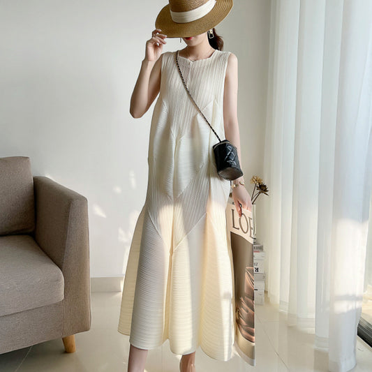 Miyak's long age-reducing skirt dress