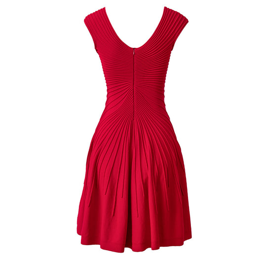Waist Slimming  A-Line Skirt  dress- Short