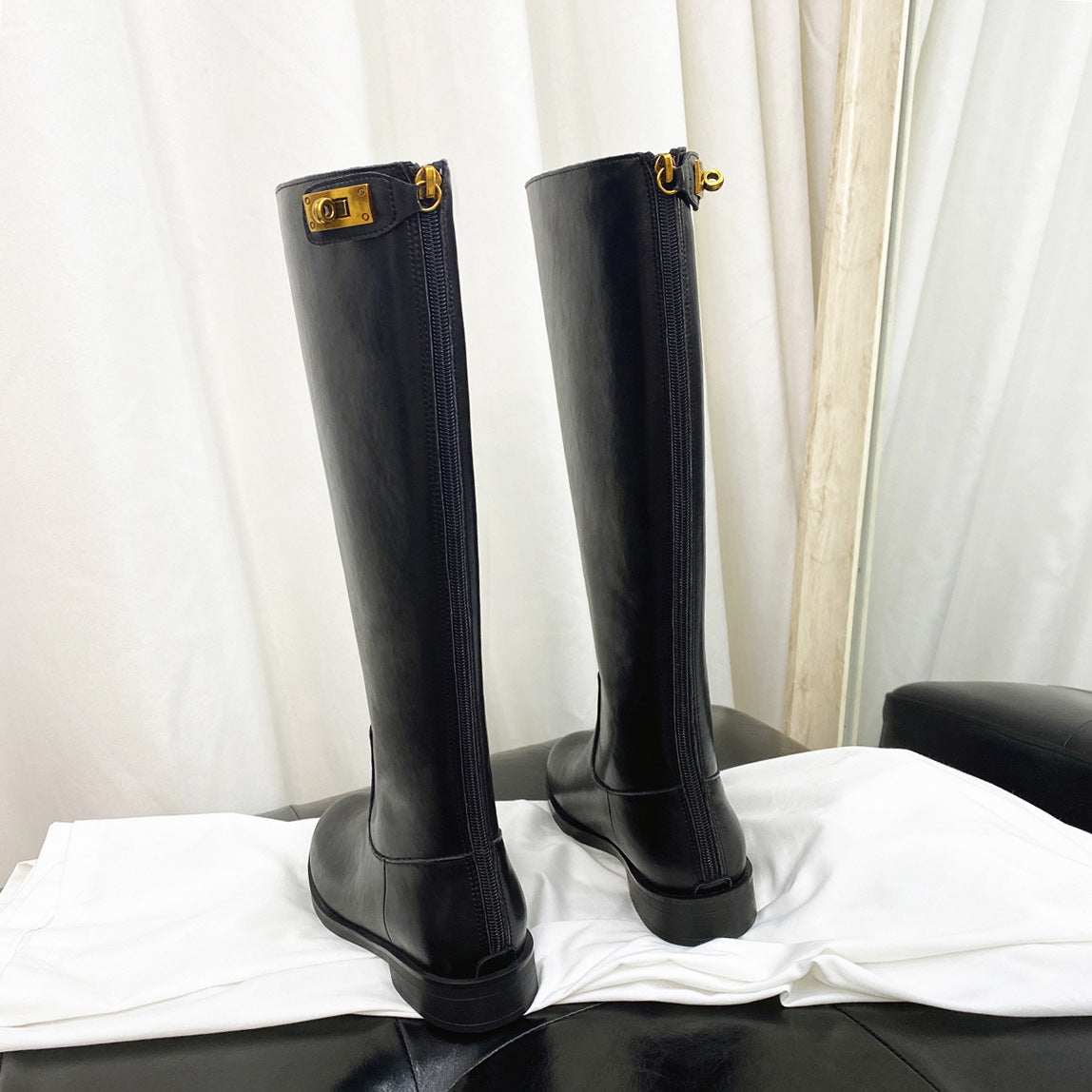 Thick heels  knee boots