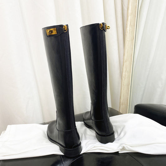 Thick heels  knee boots