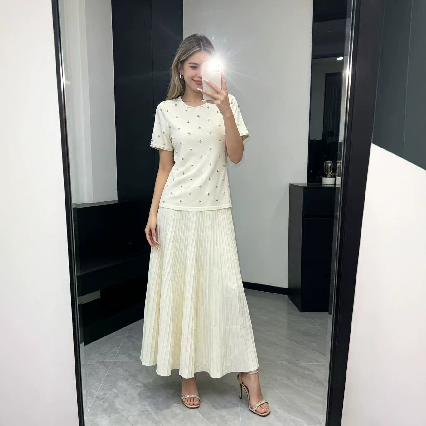 Two-piece splicing dress