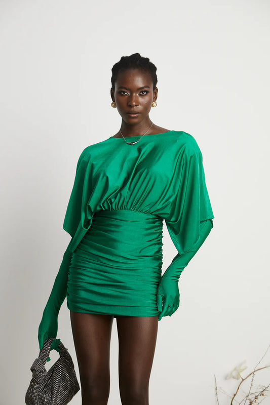 Yvette Robe en V-Neck Robe