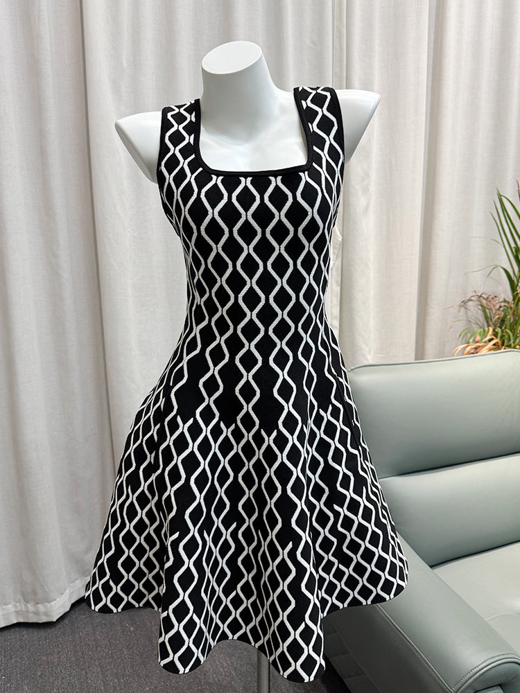 Waist-Cinching Strap Dress
