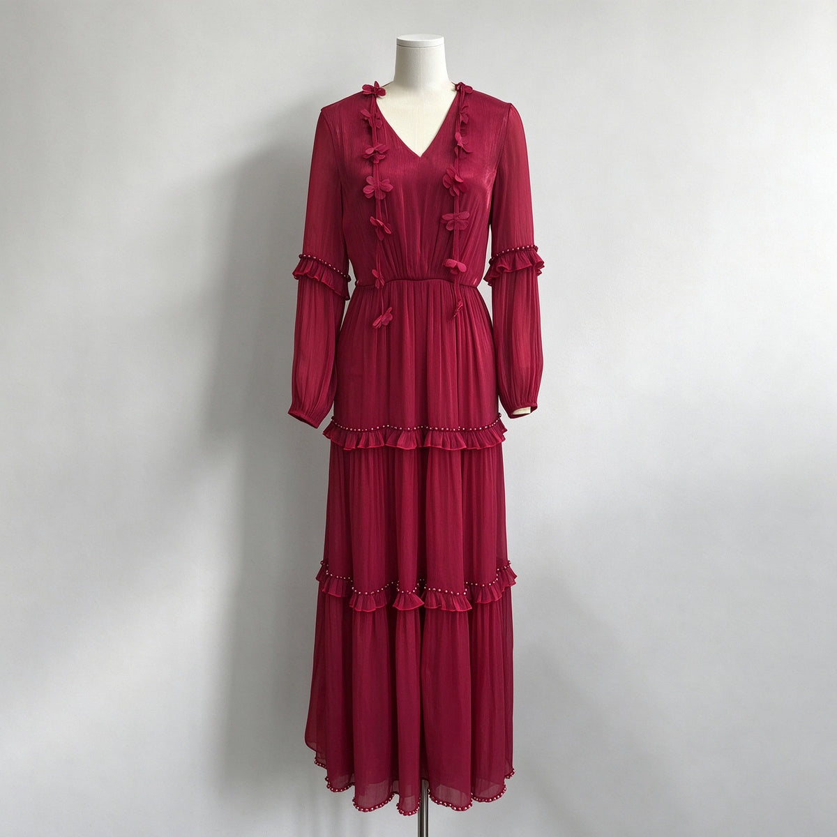 Ruby Blossom Maxi Dress