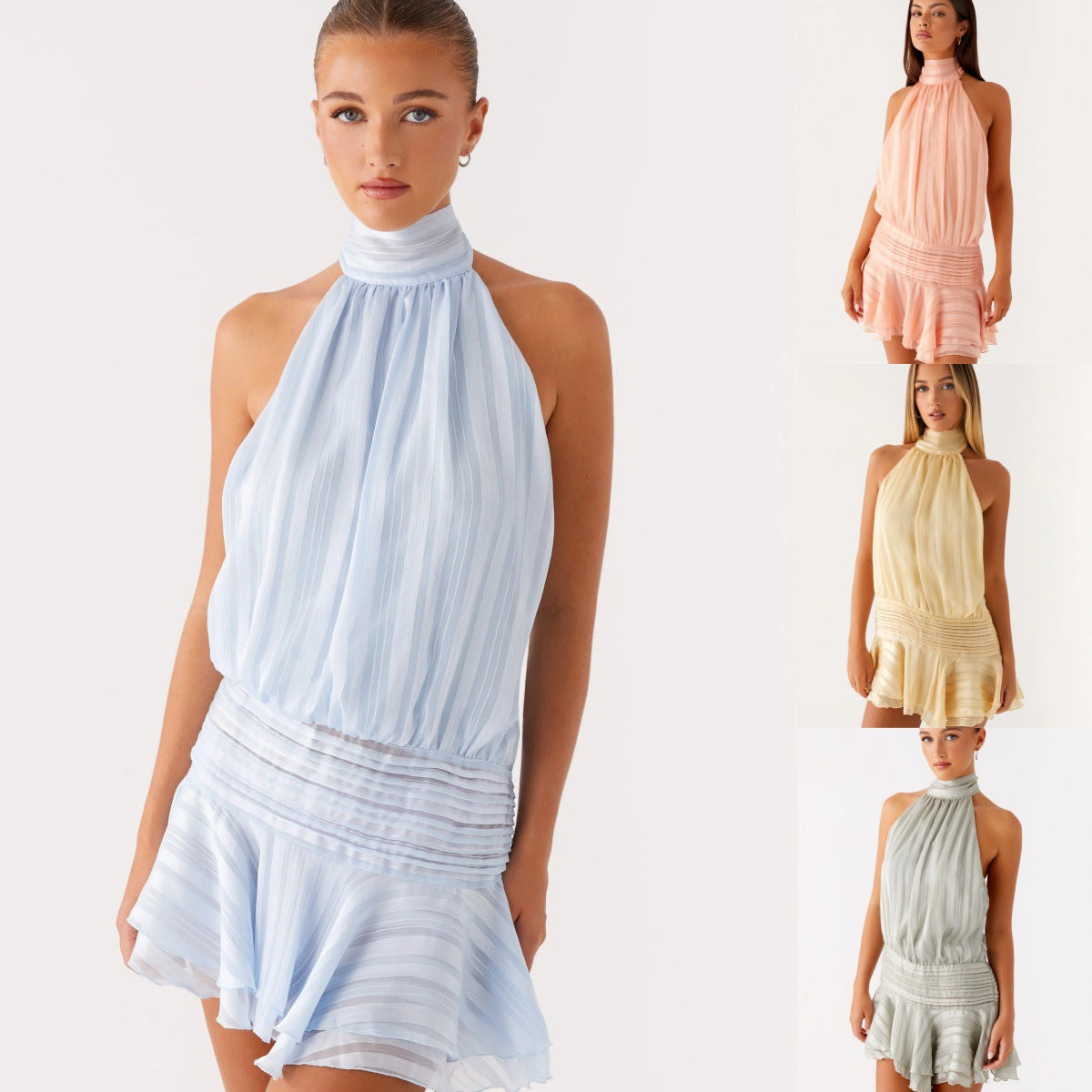 Nojoud Bine Backless Kleid