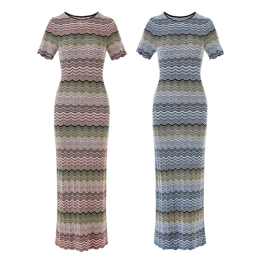 Elastic short  cross-border slim dress
