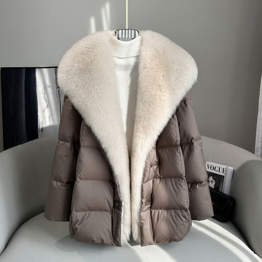 White goose down jacket