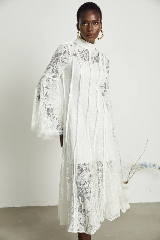 Céline lace cut-out midi dress