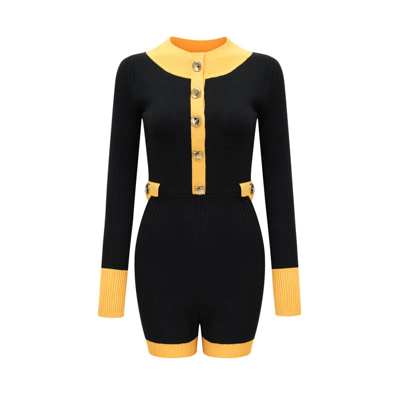 Axelle knitted bodysuit dress