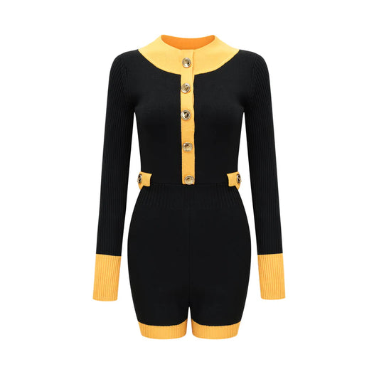 Axelle knitted bodysuit dress