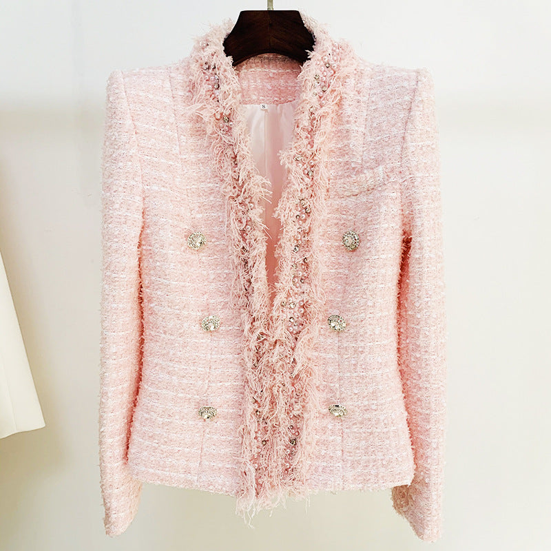 Diamond buckle  beaded jacket