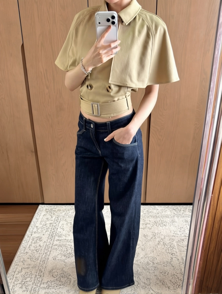 Detachable Cape Trench Coat