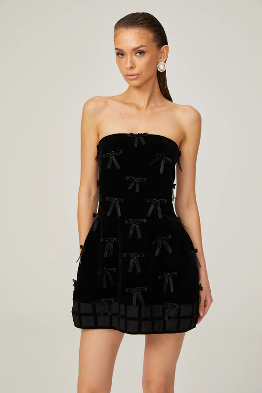 Mini-robe de Détail noire Black Geneviève Black Black