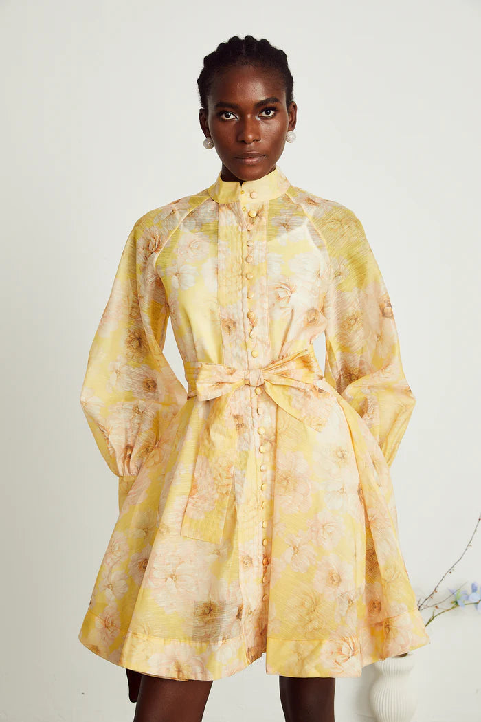 Pénélope à imprimé floral mini-robe