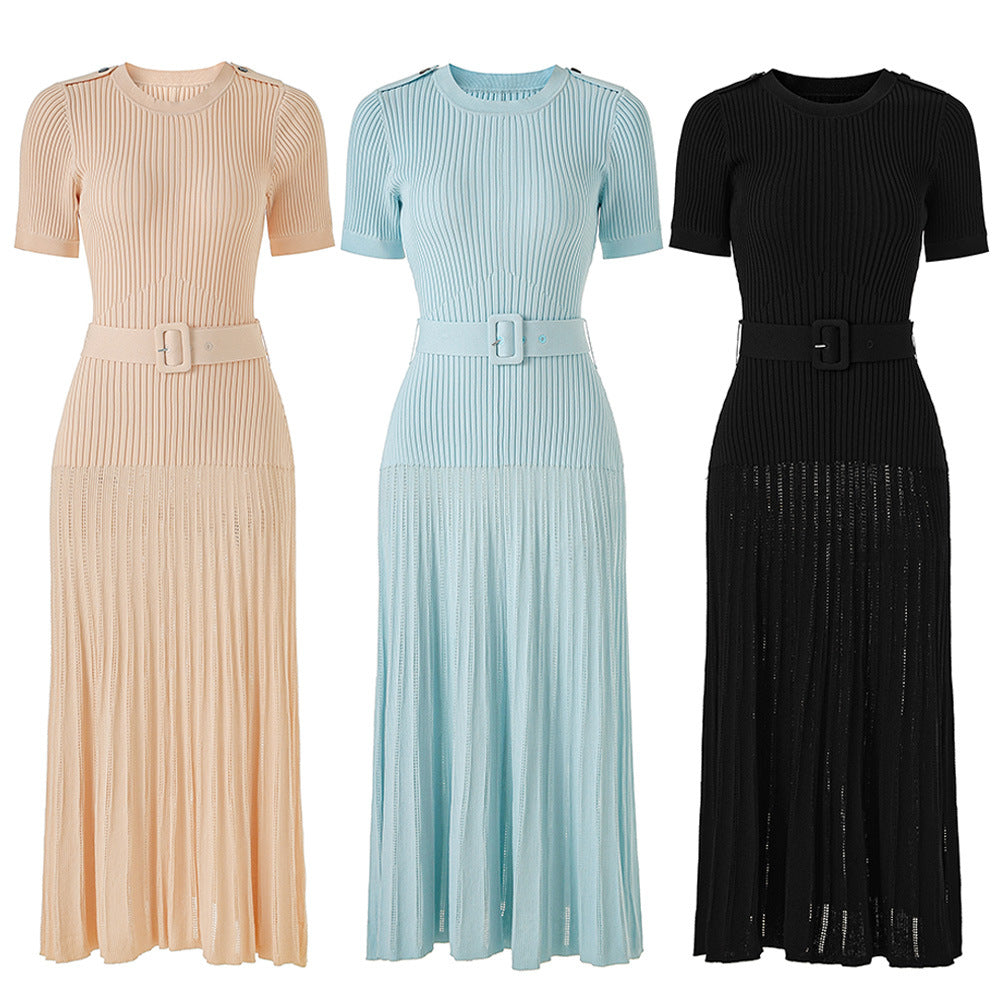 Zhong small round neck  dress