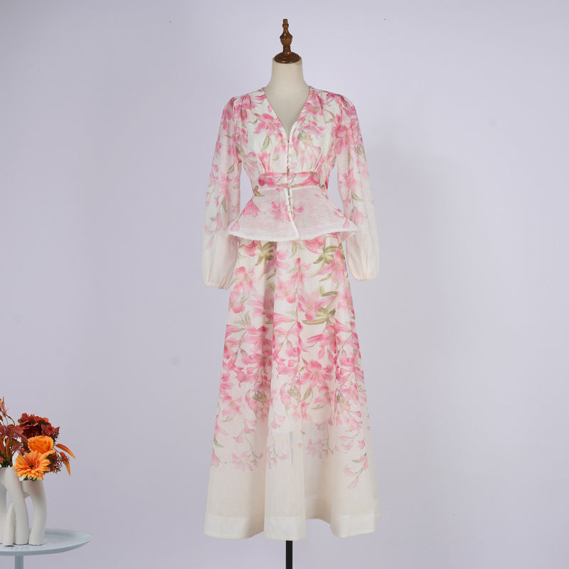 Hemp Stand-Up Collar dress