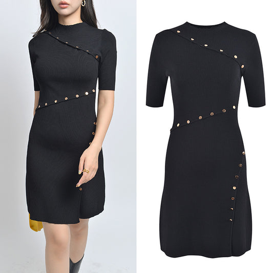 Robe éventail déesse tricotée