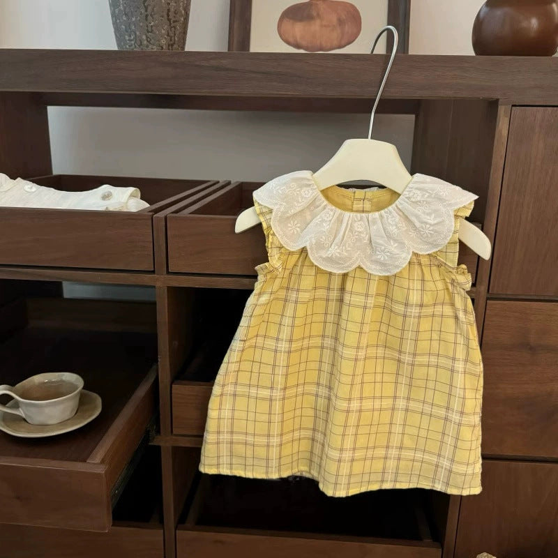 Vintage yellow check