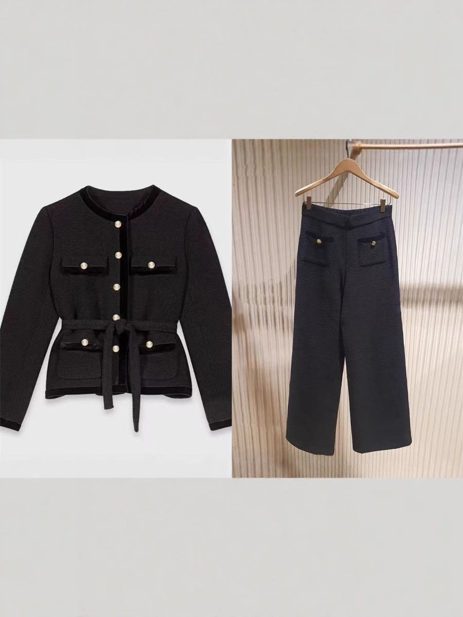 Jacket Wide-leg Pants Suit