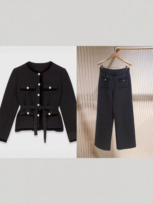 Jacket Wide-leg Pants Suit