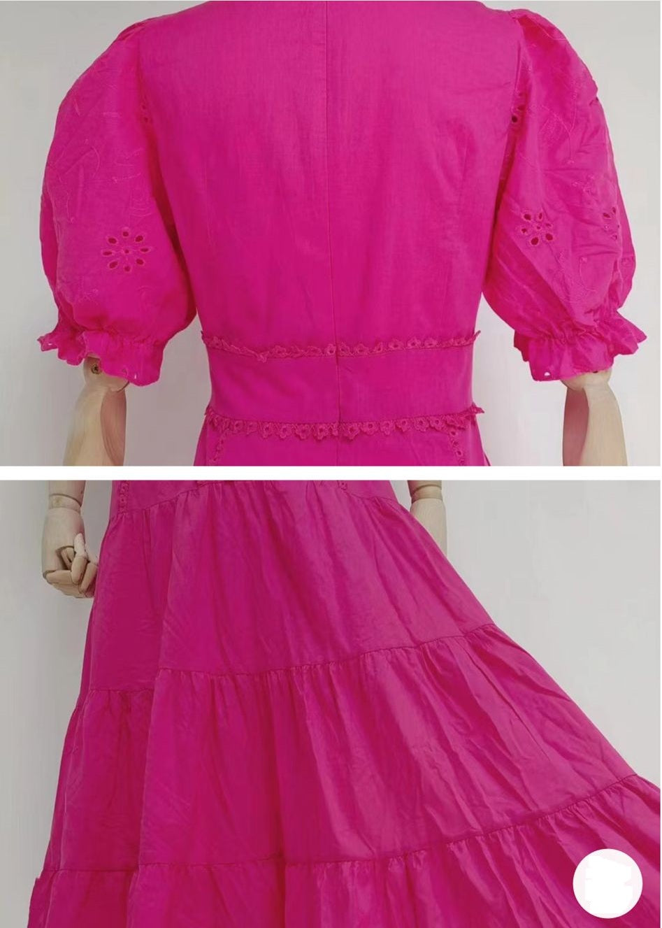 Stand-up collar single-breasted dress