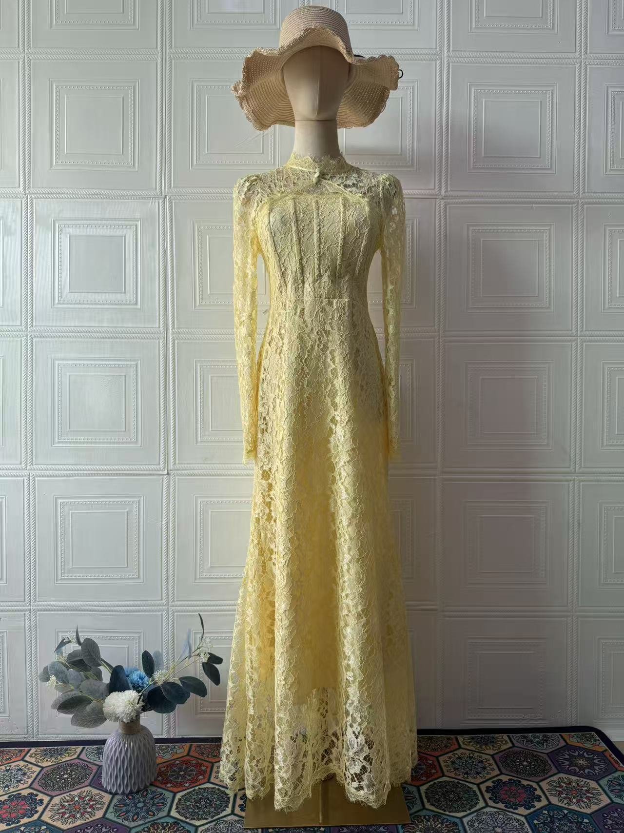 Luxury Lace   maxi  Dress
