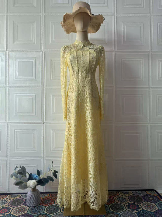 Luxury Lace   maxi  Dress