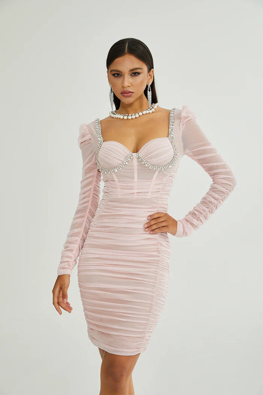 Palma mesh midi dress