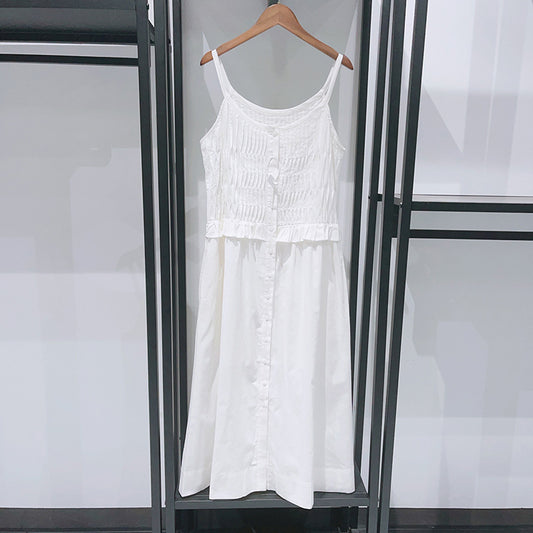 Waist Slip Dress Single Row dress