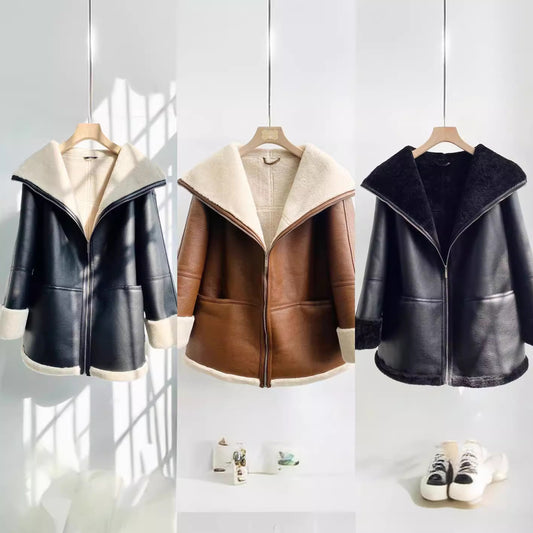 Shawl lapel loose silhouette  jacket