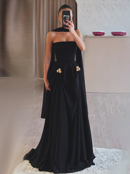 Buckle streamer dress