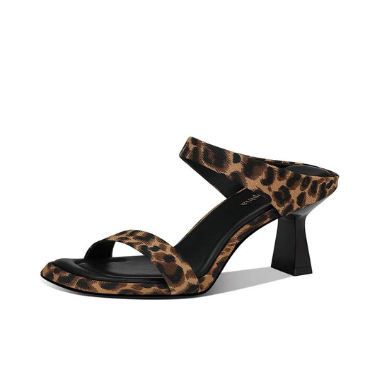 Leopard Elegance Mid Heels