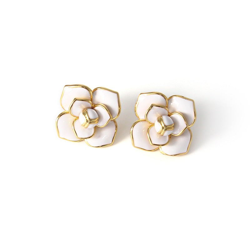 CELINE  glazed studs earings