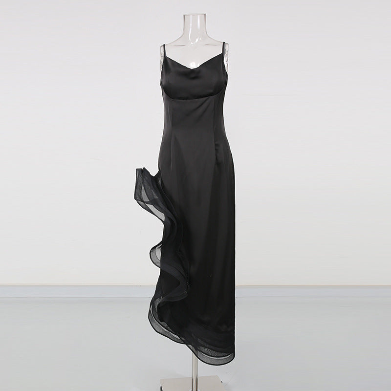 Satin Frill Dress