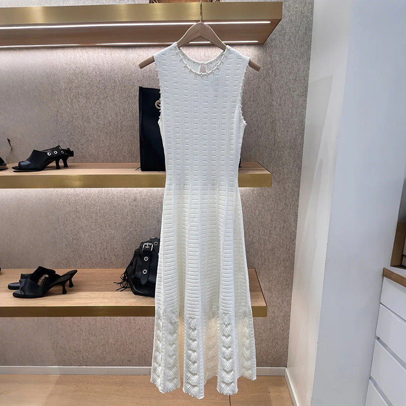 Scalloped Knitted Sleeveless dress
