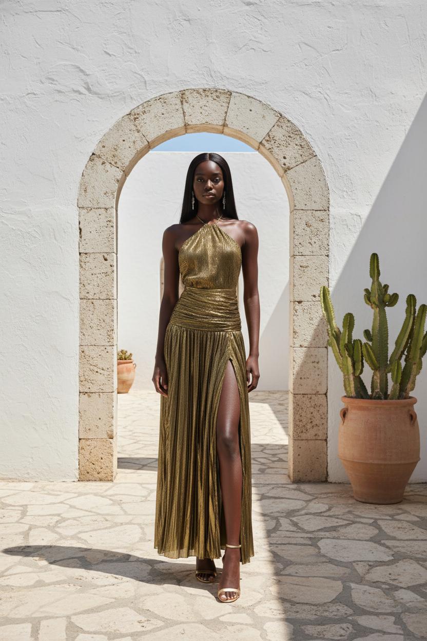 Palma new maxi dress - Gold