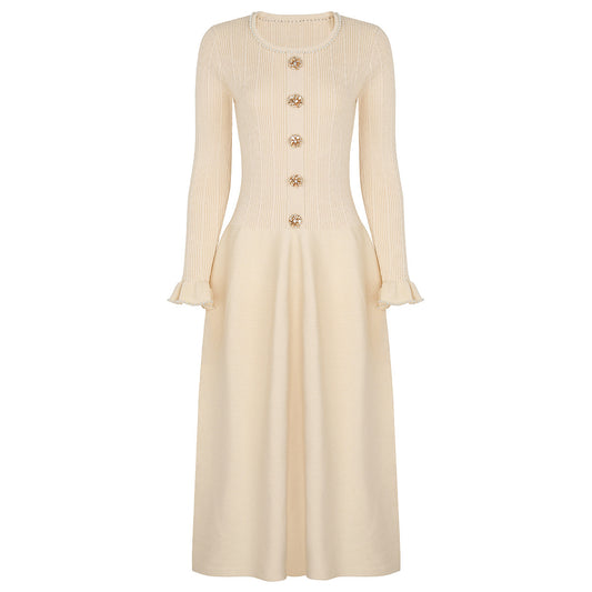 Pearl Slim Fit Long Sleeve Dress