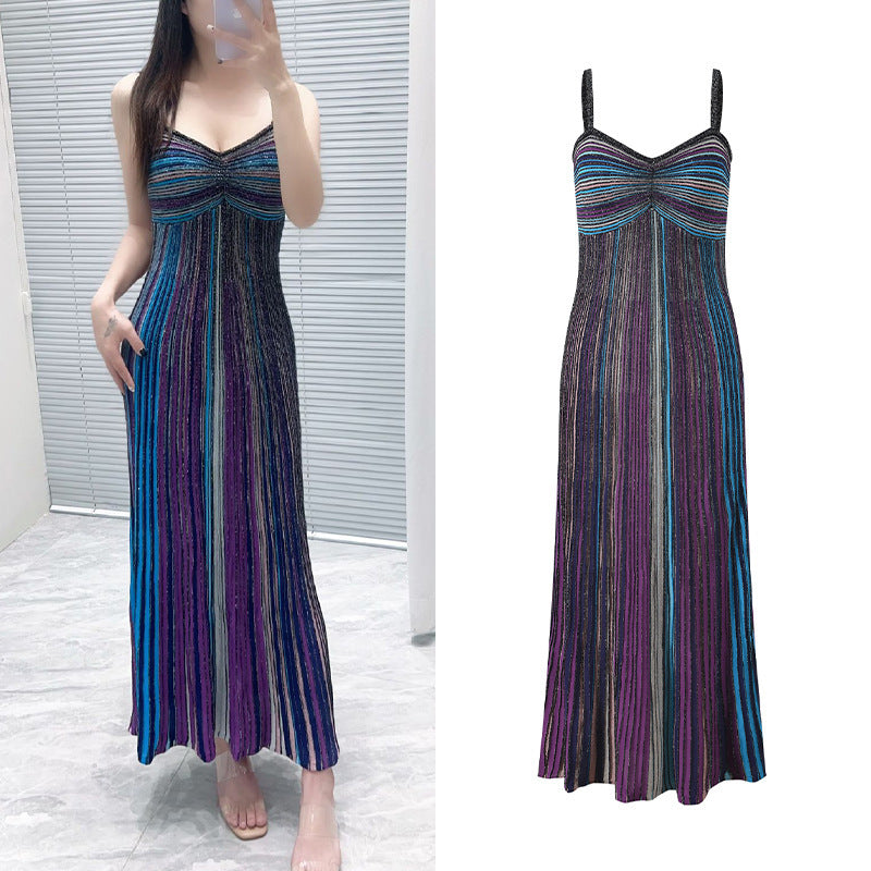 Slim-Fitting Spaghetti Strap Dress