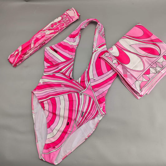 Three-Piece Scarf Swimwear