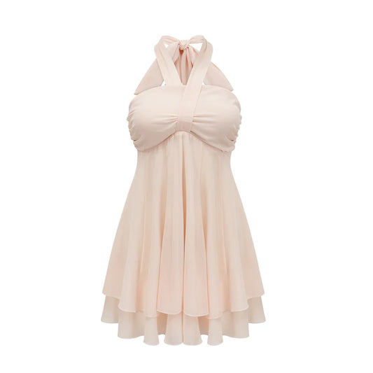 Esmerie Bustier Sans manches en arrière Mini robe