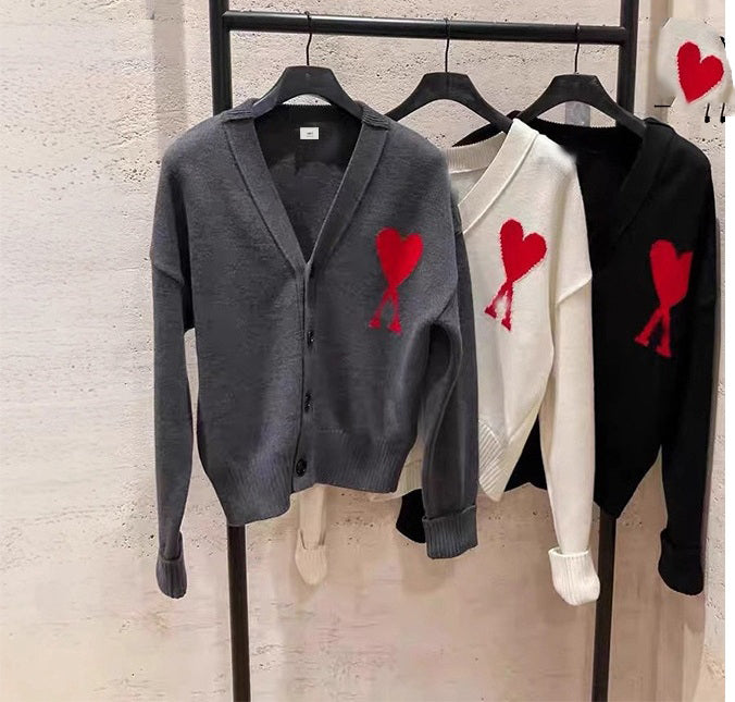 Winter Jacquard V-Neck jacket