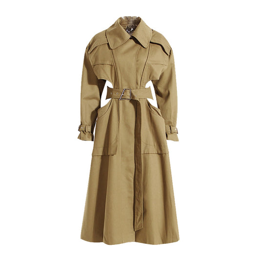 Long trench coat jacket